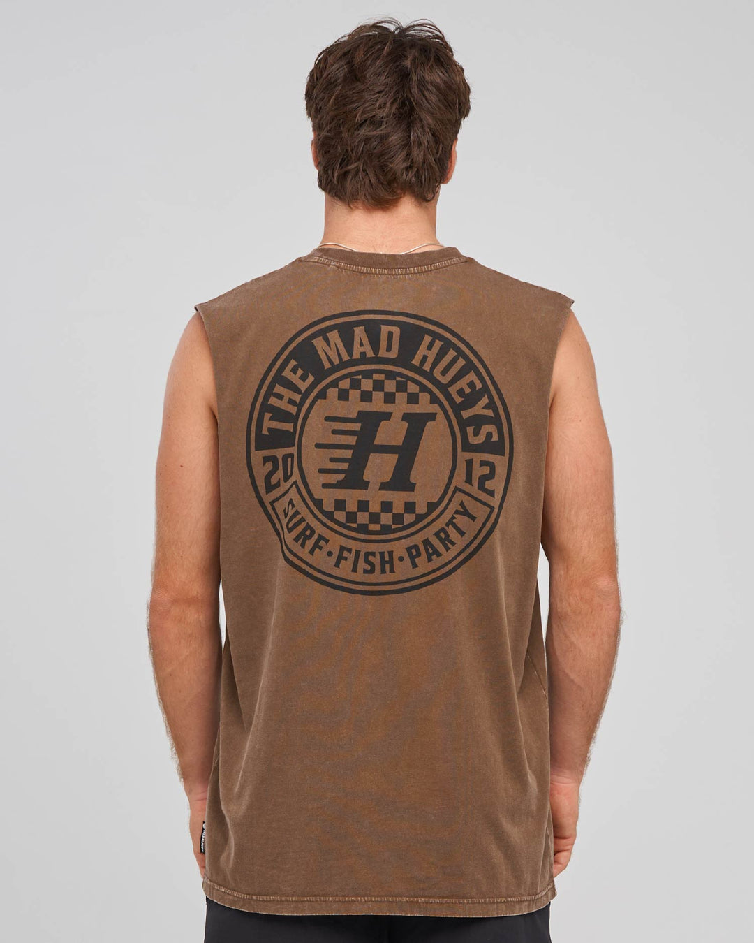 CHECKER HUEYS | MUSCLE - WALNUT WASHED