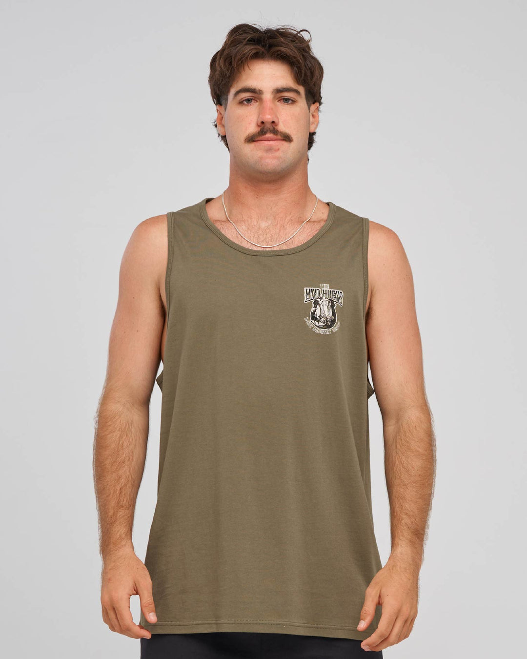 SCOOTIN SHOEY | TANK - OLIVE