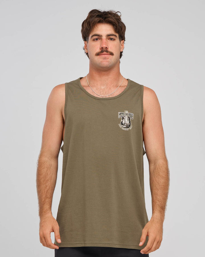 SCOOTIN SHOEY | TANK - OLIVE