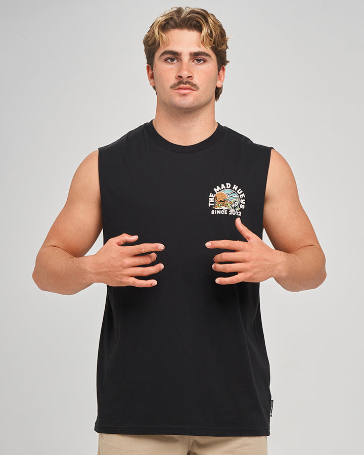 KIWI SPIKED | MUSCLE - BLACK