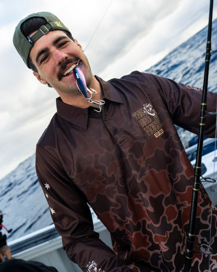 LOVING EVERY UTE | UPF 50+ FISHING JERSEY - WALNUT