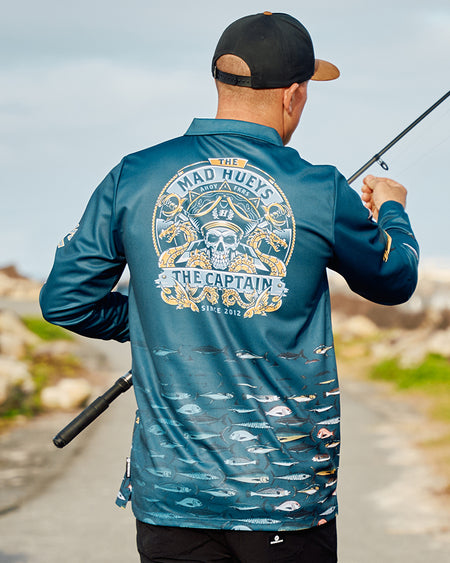 DRAGON CAPTAIN | UPF 50+ FISHING JERSEY - NAVY