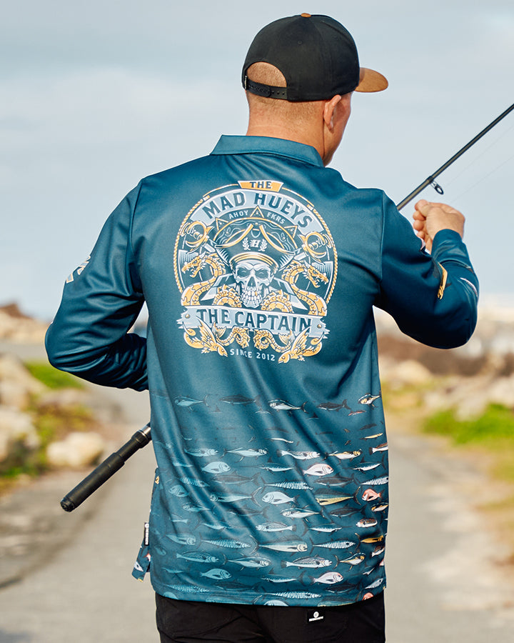DRAGON CAPTAIN | UPF 50+ FISHING JERSEY - NAVY