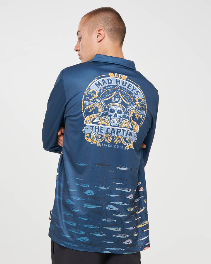 DRAGON CAPTAIN | UPF 50+ FISHING JERSEY - NAVY