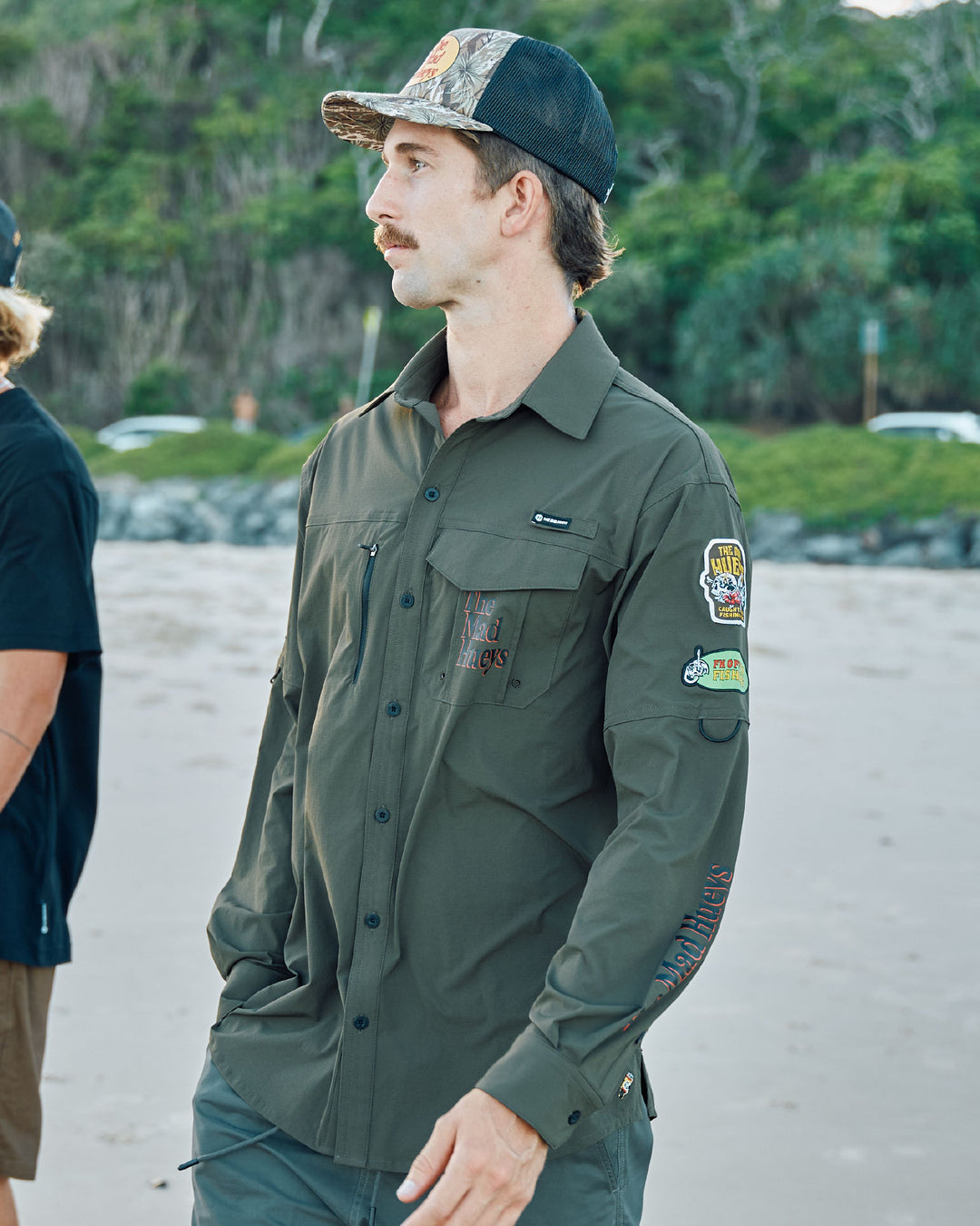 PRO HUEYS | UPF 50+ FISHING SHIRT - OLIVE