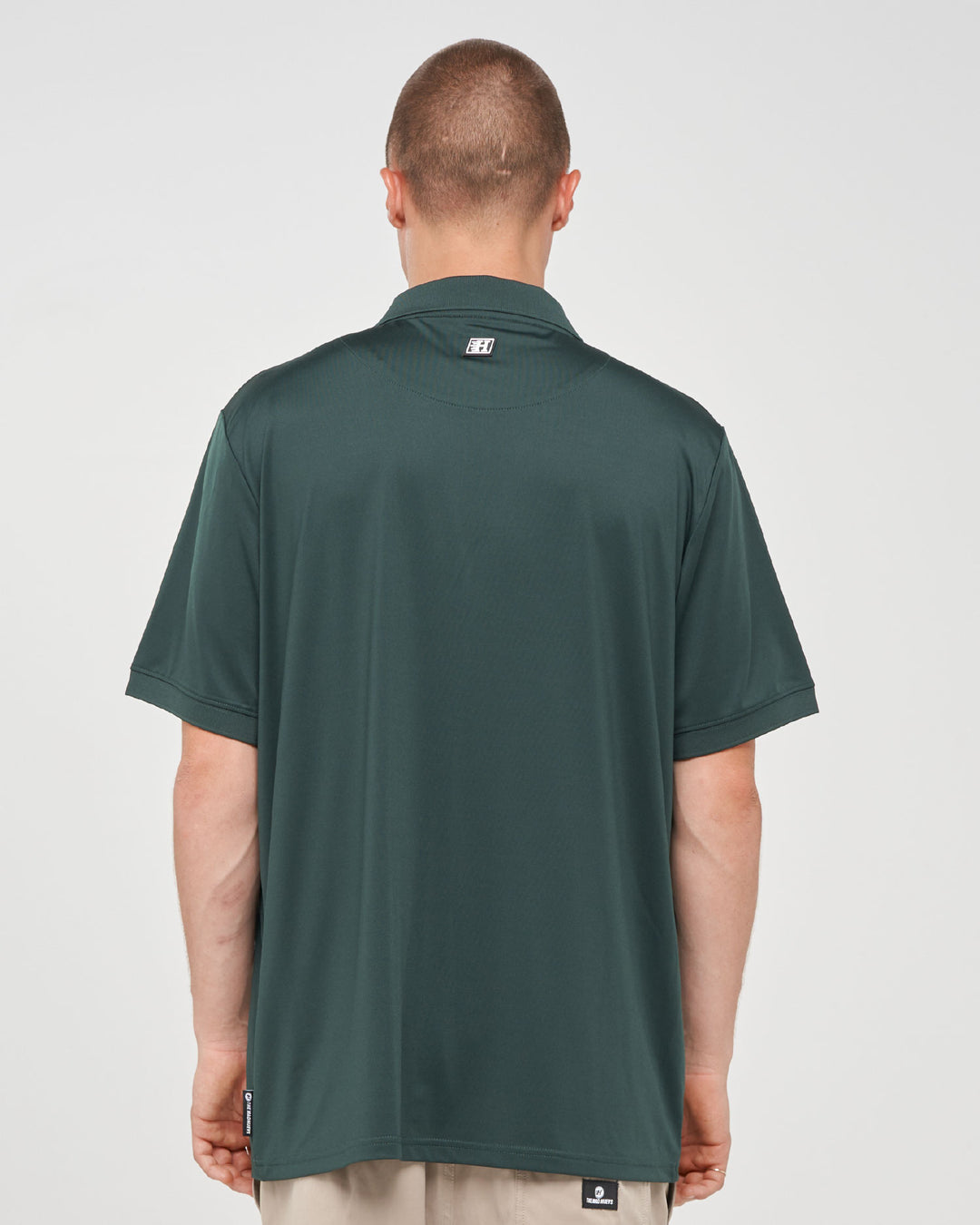 PARALLEL HUEYS | ACTIVE SS POLO  - PINE GREEN