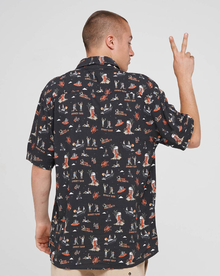 SHOEY BAR | SS WOVEN SHIRT - VINTAGE BLACK