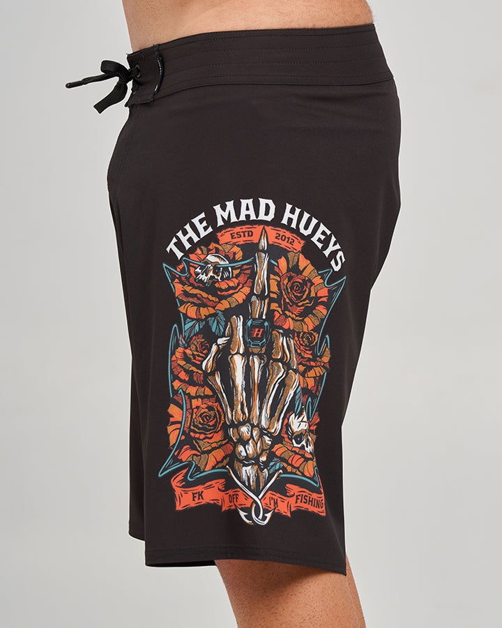 SHIELD FK OFF | 20" BOARDSHORT - BLACK