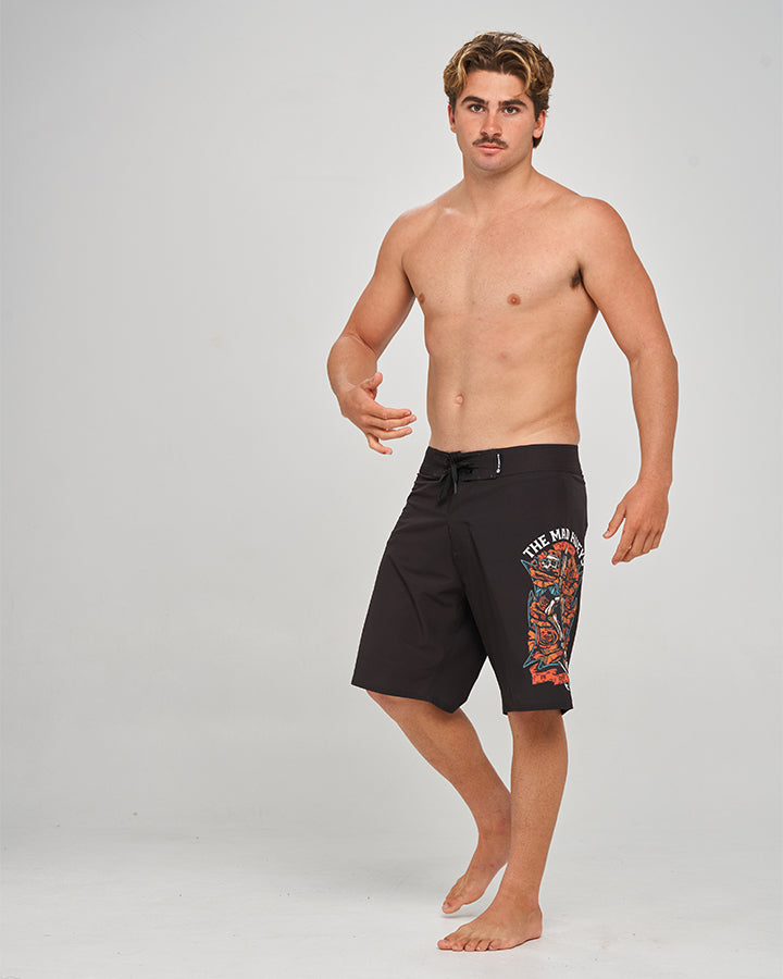 SHIELD FK OFF | 20" BOARDSHORT - BLACK