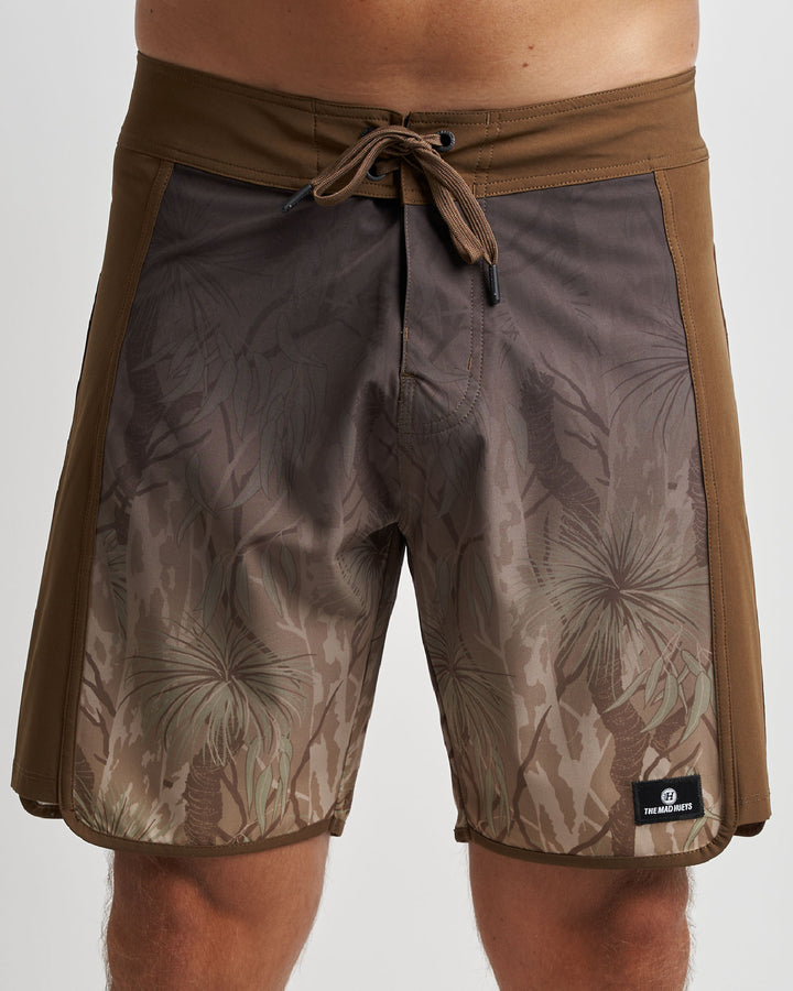 NATIVE HUEYS | 18" BOARDSHORT - WALNUT