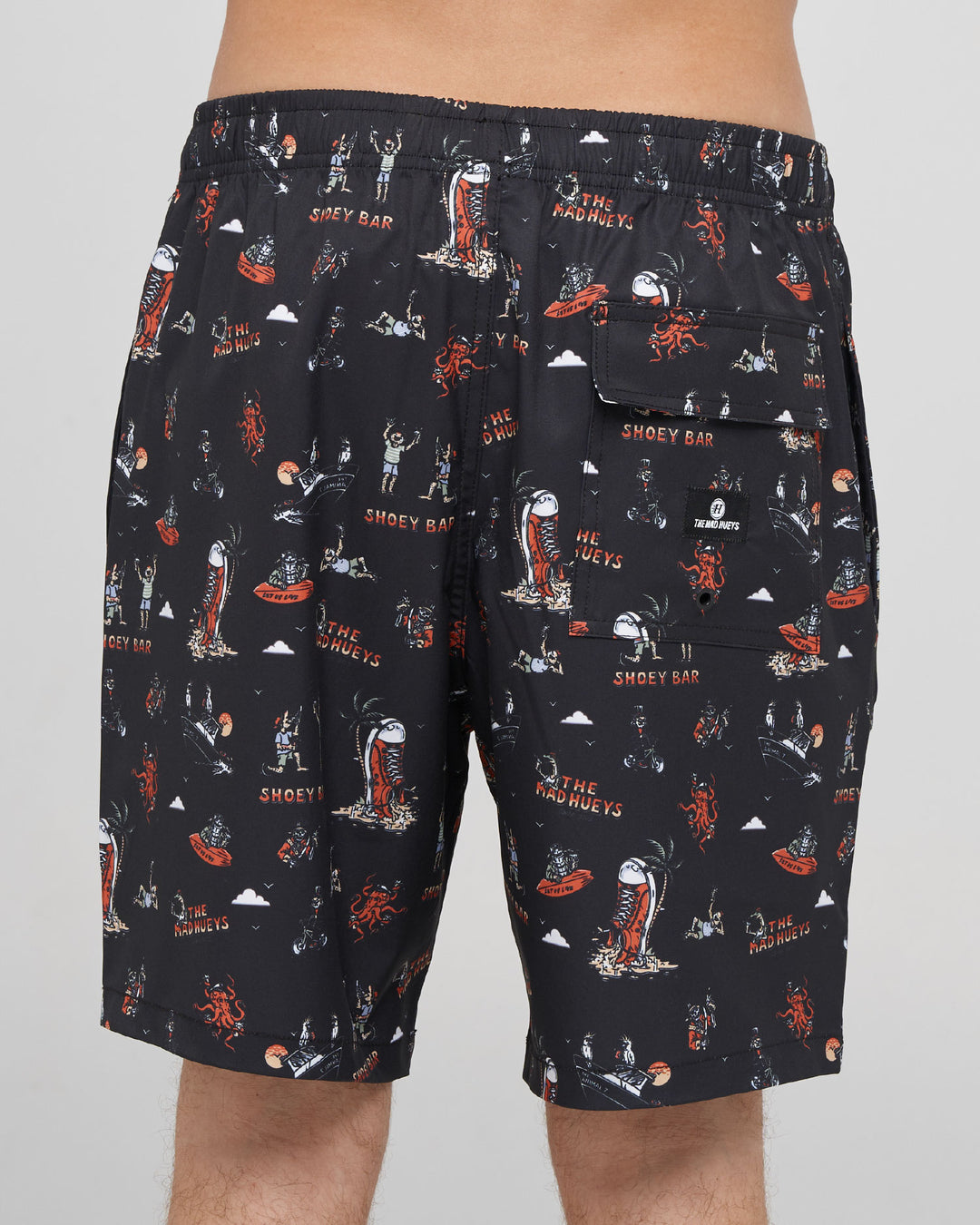 SHOEY BAR | 18" SWIM VOLLEY SHORT - BLACK