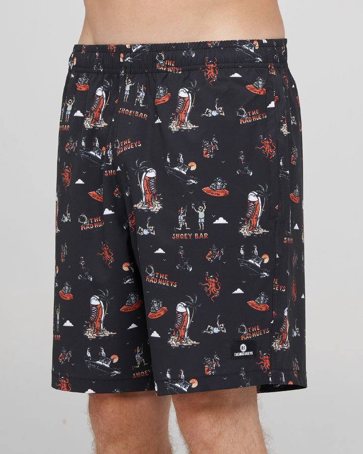 SHOEY BAR | 18" SWIM VOLLEY SHORT - BLACK