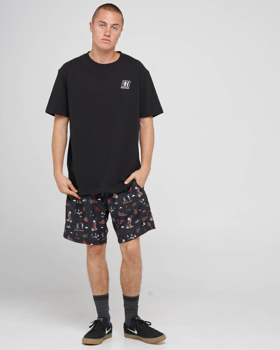 SHOEY BAR | 18" SWIM VOLLEY SHORT - BLACK