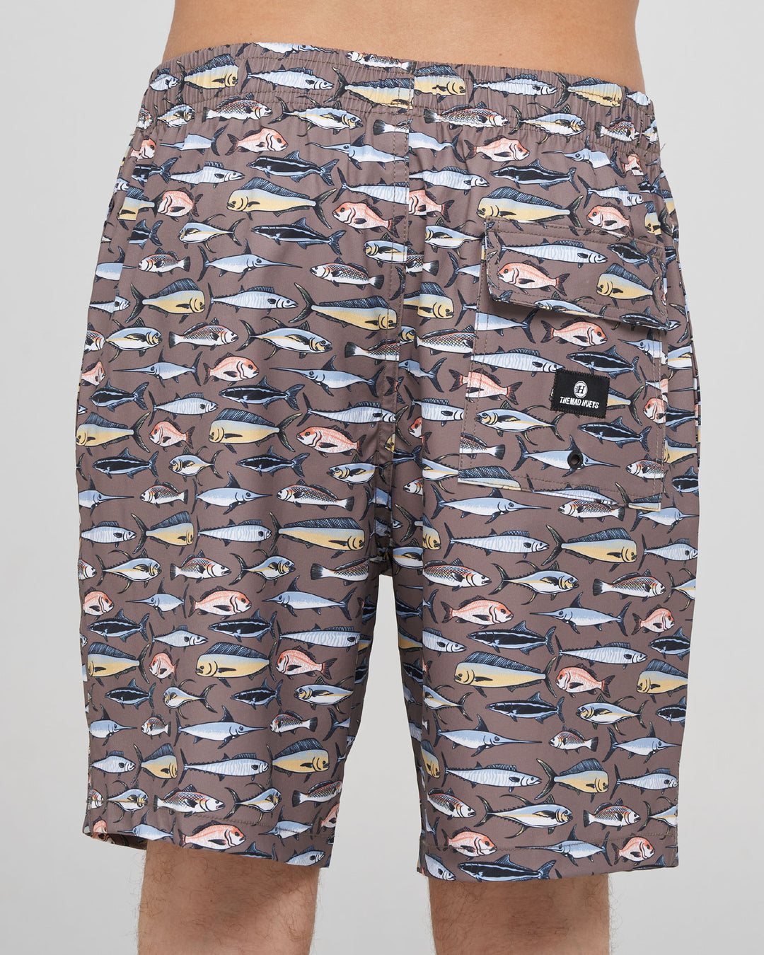 PRO HUEYS | 18" SWIM VOLLEY SHORT - TAUPE