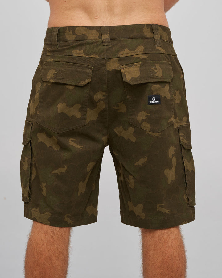 SNAGGED CAMO | 20" CARGO SHORT - NATIVE CAMO