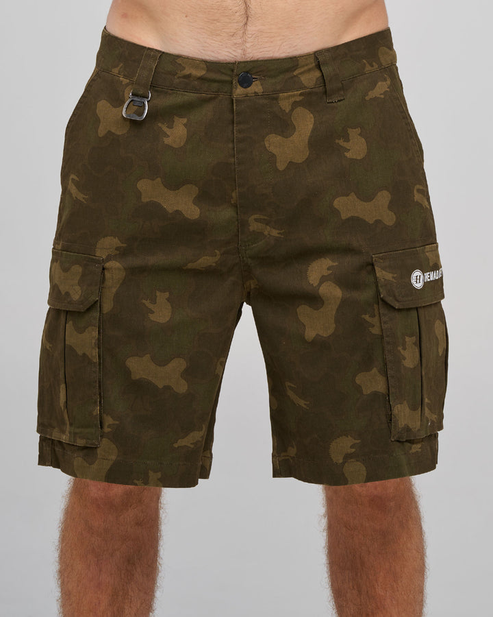SNAGGED CAMO | 20" CARGO SHORT - NATIVE CAMO