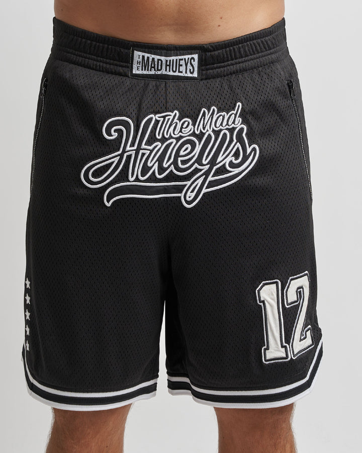 HUEYS | BASKETBALL SHORT - BLACK