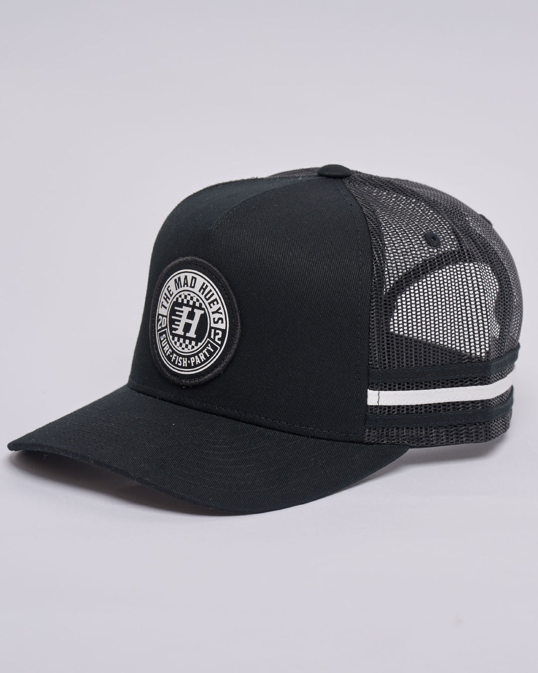CHECKER HUEYS | TWILL TRUCKER - BLACK