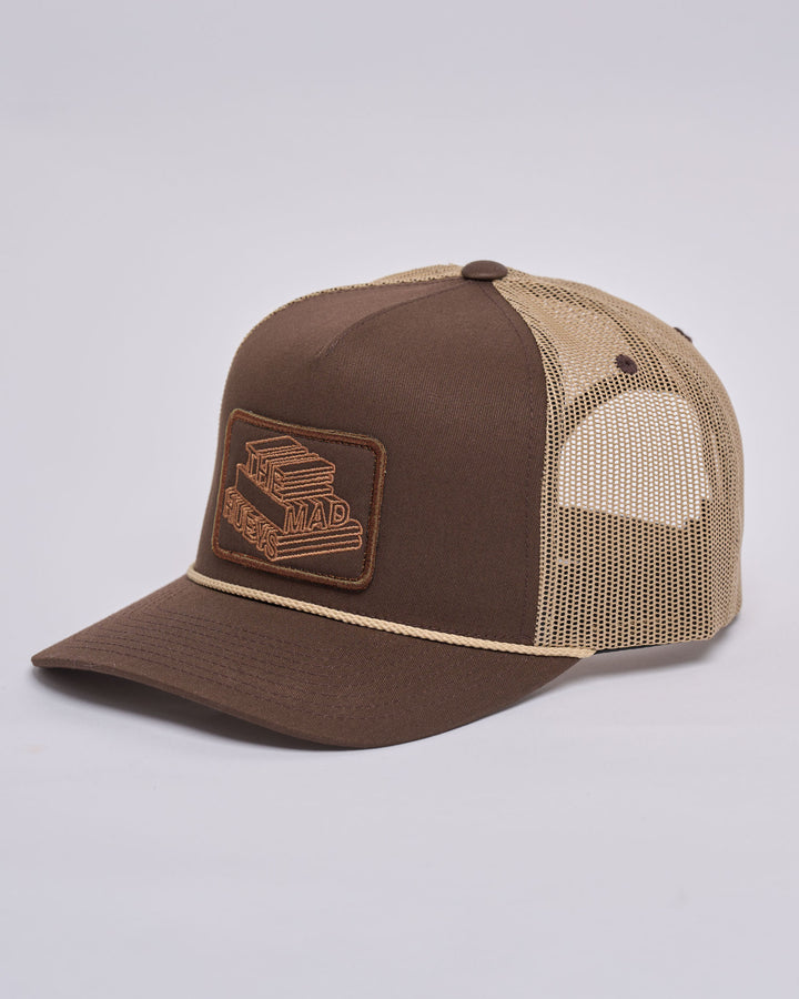 HUEYS LETTER | TWILL TRUCKER - WALNUT