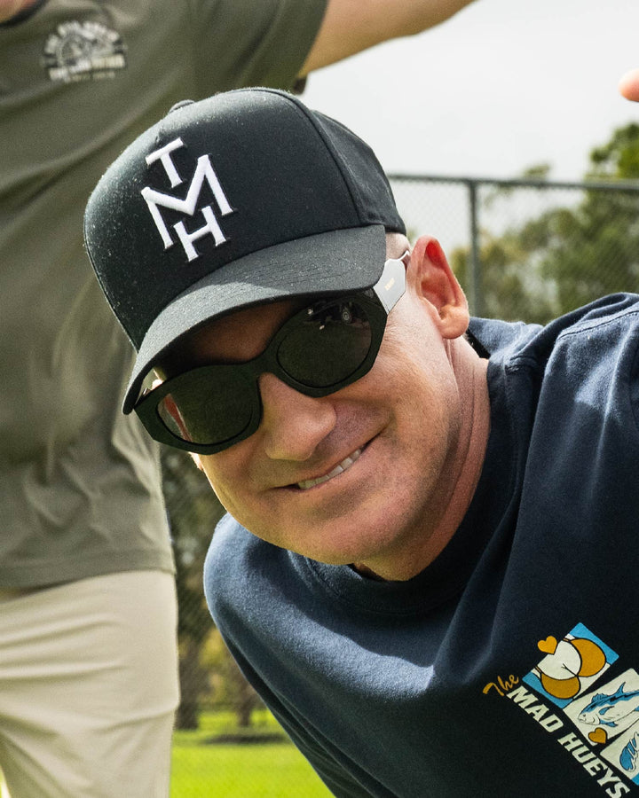 NEW HUEYS | ADJUSTABLE STRAP BACK - BLACK