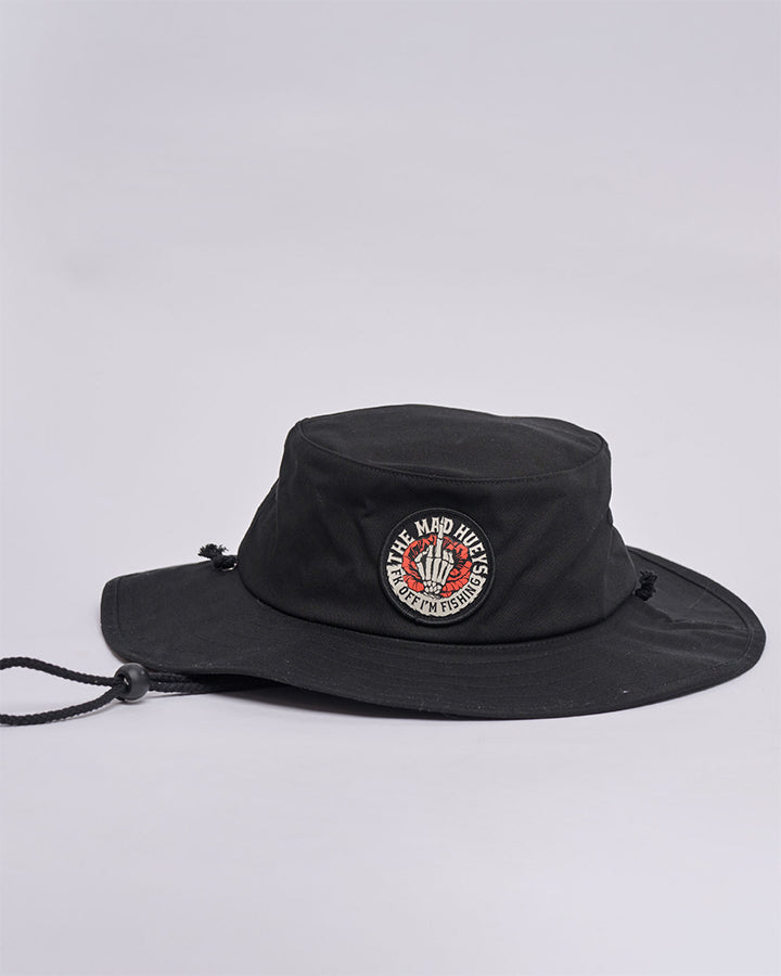 SHIELD FK OFF | WIDE BRIM HAT - BLACK