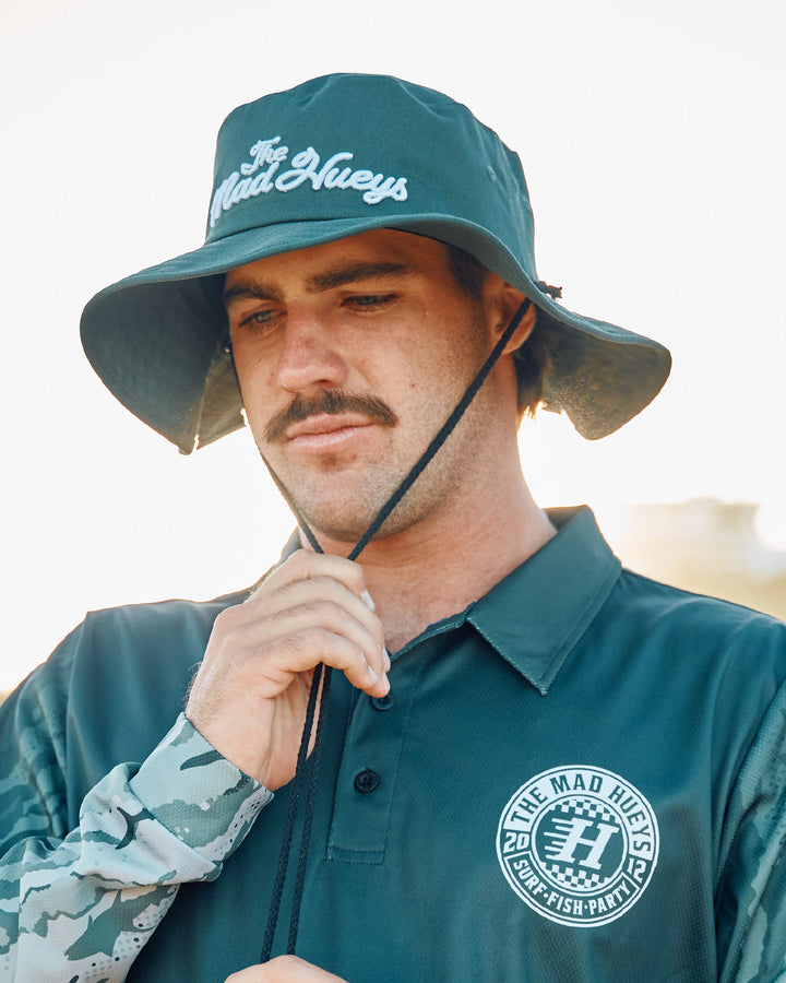 TMH PRO | WIDE BRIM HAT - PINE GREEN
