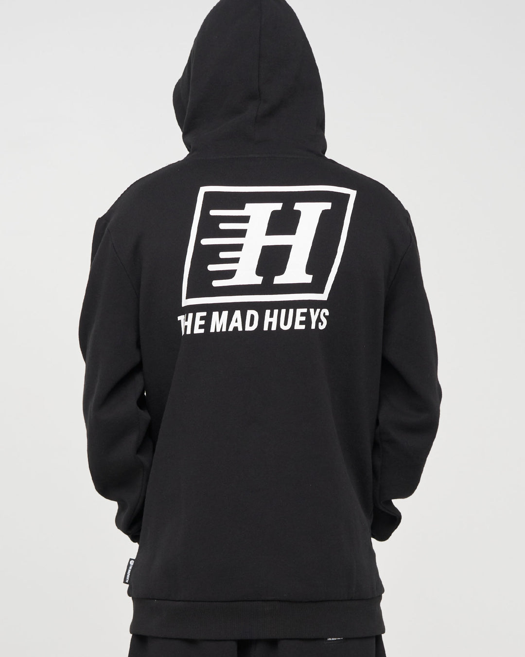 PARALLEL HUEYS | HOODED PULLOVER - BLACK