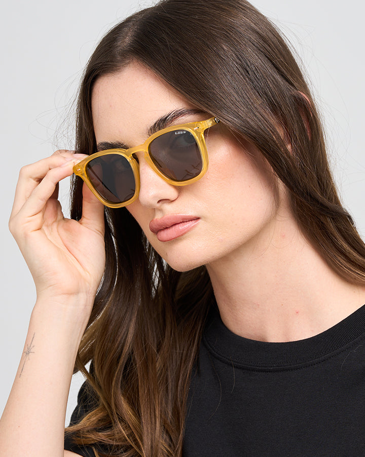 DEL RAY | WOMENS POLARISED SUNGLASSES - CHAMPAGNE