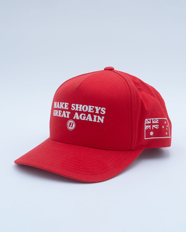 MAKE SHOEYS GREAT AGAIN | TWILL SNAPBACK - RED
