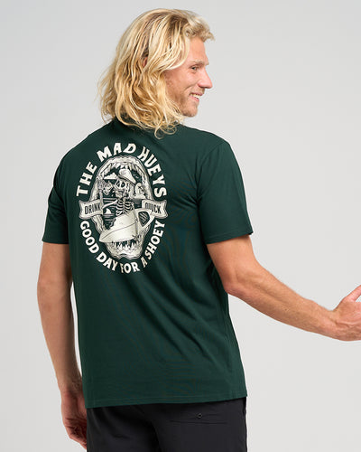 SHOEY JAWS | SS TEE - PINE GREEN