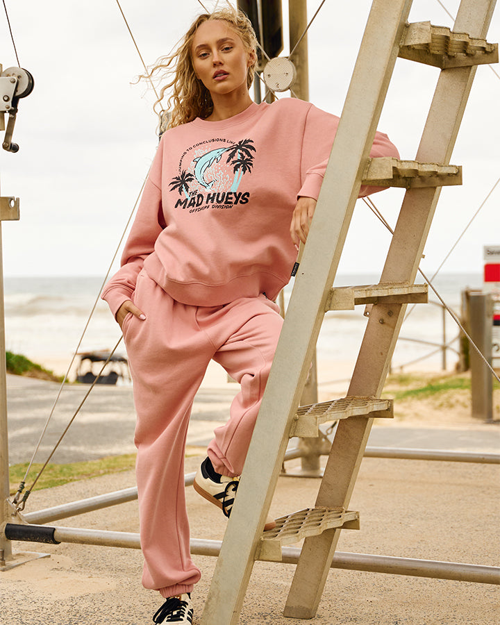 JUMPING | WOMENS CREW - DUSTY PINK