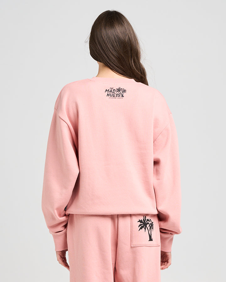 JUMPING | WOMENS CREW - DUSTY PINK