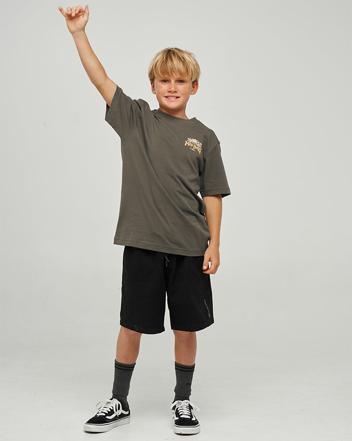 SKULL PARADISE JUNGLE | YOUTH SS TEE - CHARCOAL
