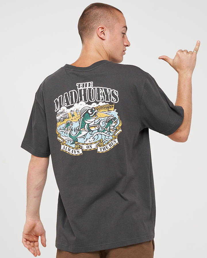 ALWAYS RUNNING | SS TEE - VINTAGE BLACK