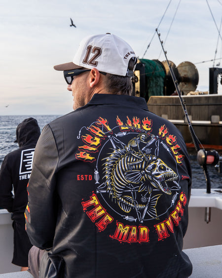 FIGHT LIKE HELL | UPF 50+ FISHING JERSEY - BLACK