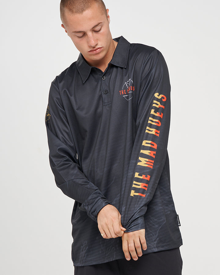 FIGHT LIKE HELL | UPF 50+ FISHING JERSEY - BLACK