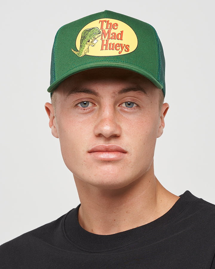 PRO HUEYS | TWILL TRUCKER - PINE GREEN