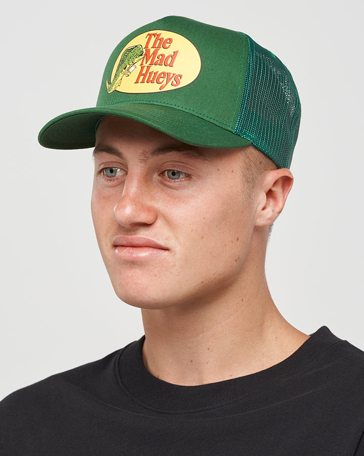 PRO HUEYS | TWILL TRUCKER - PINE GREEN