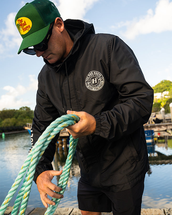 HUEYS GOOD LIFE | SPRAY JACKET - BLACK