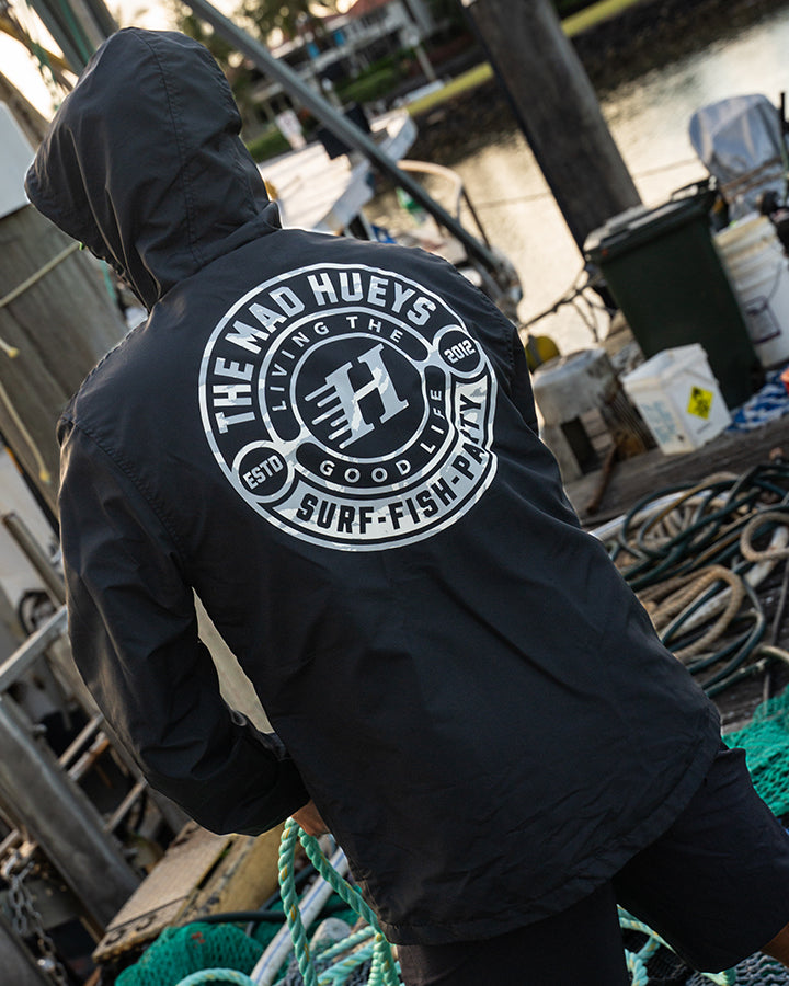 HUEYS GOOD LIFE | SPRAY JACKET - BLACK