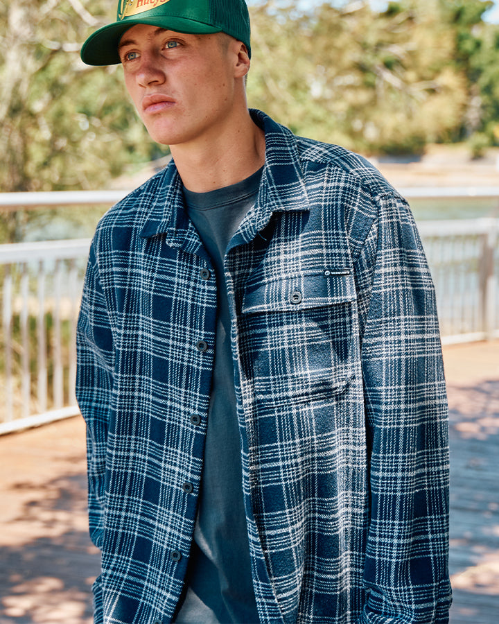 HAZZA | FLANNEL - NAVY