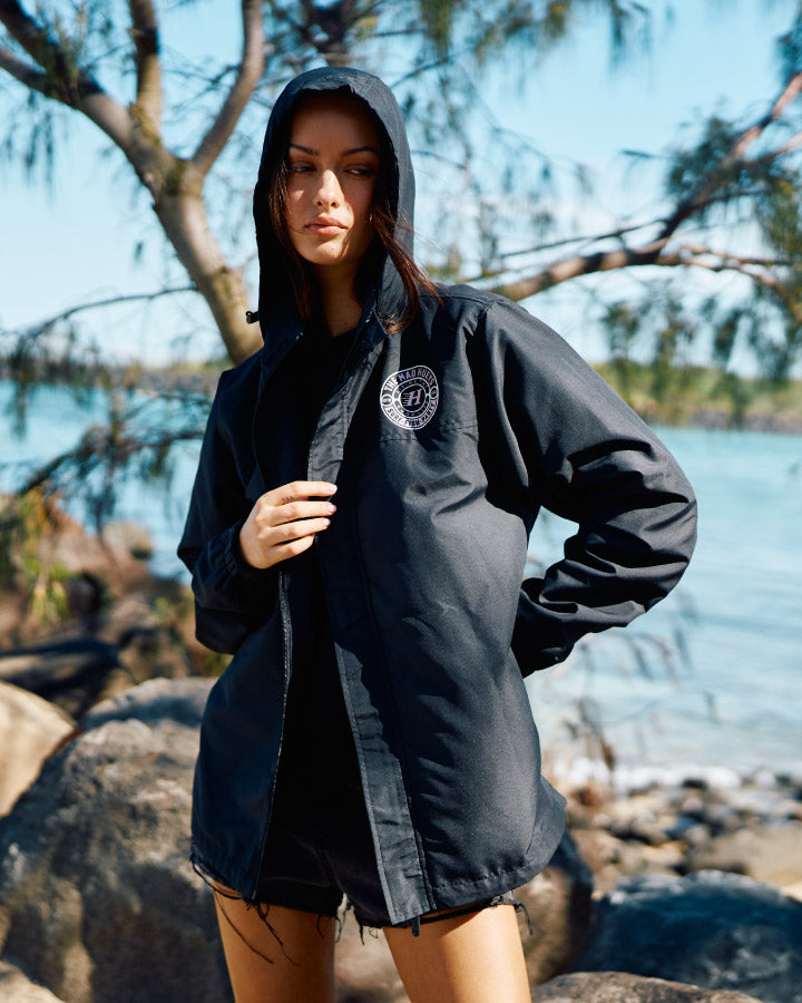 HUEYS GOOD LIFE | WOMENS SPRAY JACKET - BLACK