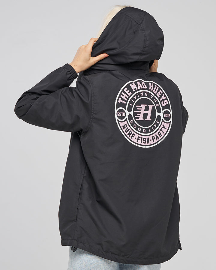 HUEYS GOOD LIFE | WOMENS SPRAY JACKET - BLACK