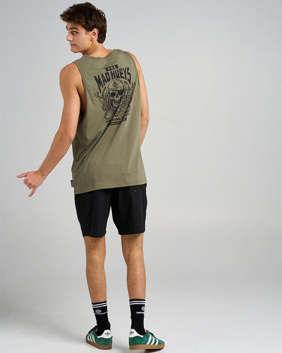 OFFSHORE PIRATE | TANK - OLIVE