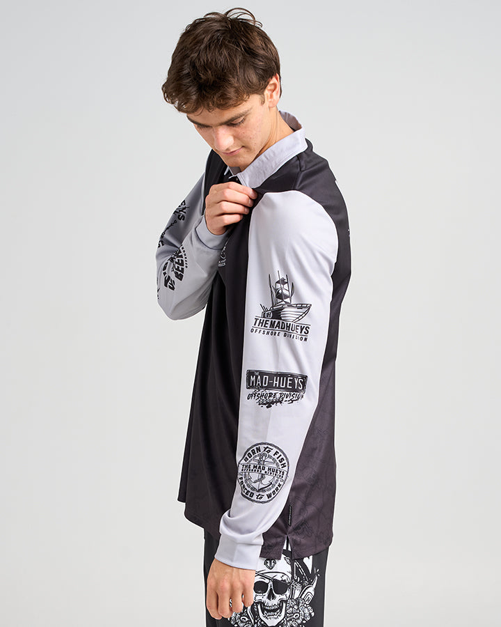 OFFSHORE PIRATE | UPF 50+ FISHING JERSEY - STORM