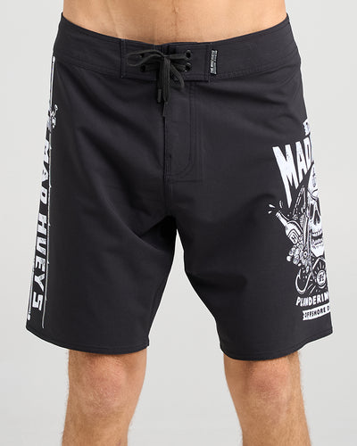 OFFSHORE PIRATE | 19" BOARDSHORT - BLACK