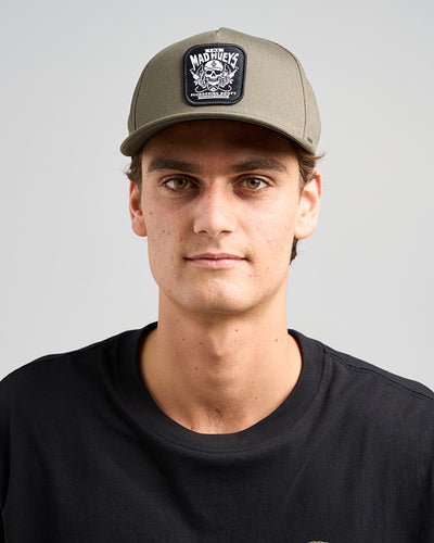 OFFSHORE PIRATE | TWILL SNAPBACK - OLIVE