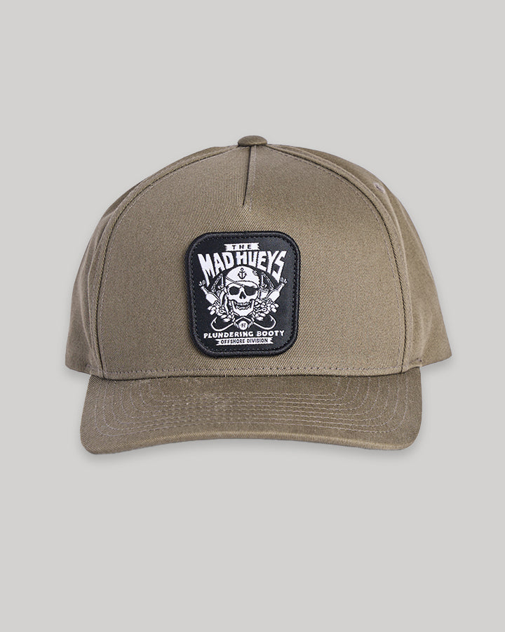 OFFSHORE PIRATE | TWILL SNAPBACK - OLIVE