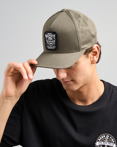 OFFSHORE PIRATE | TWILL SNAPBACK - OLIVE