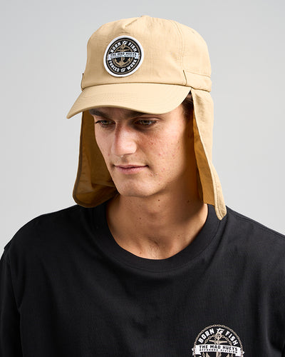 BORN TO FISH | LEGIONNAIRE CAP - TAN